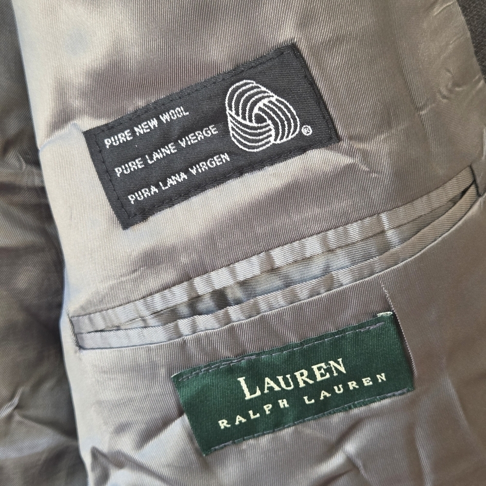 Lauren Ralph Lauren Virgin Wool Sports Blazer Size 40R 100% Wool - Picture 7 of 12